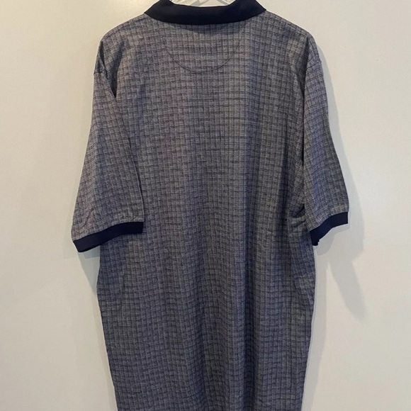 Ralph Lauren Polo Golf Shirt Navy Blue  Plaid Check Mens Size XXL (136) - Picture 2 of 6